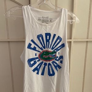 UF University of Florida Gators White tank